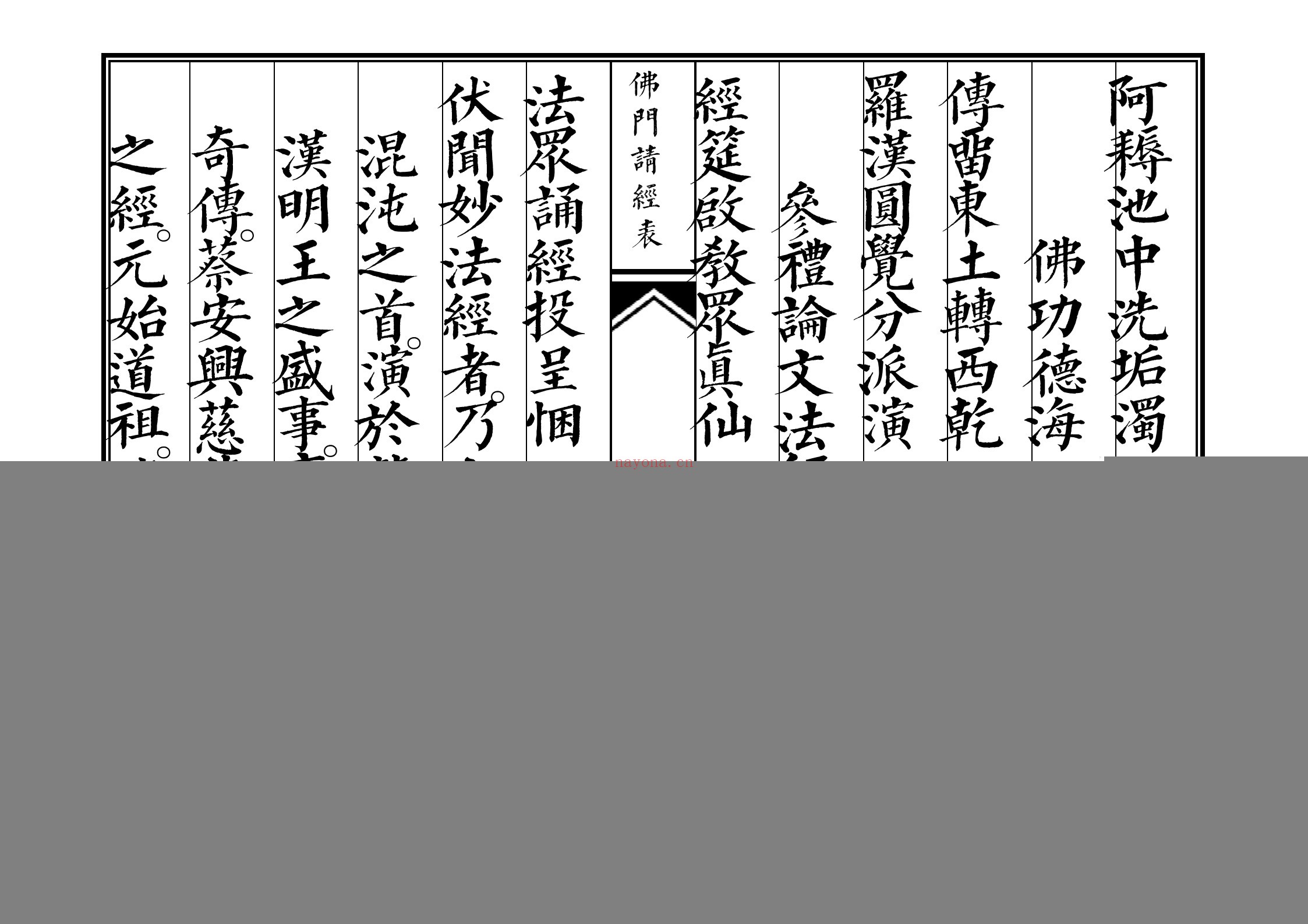 请经表