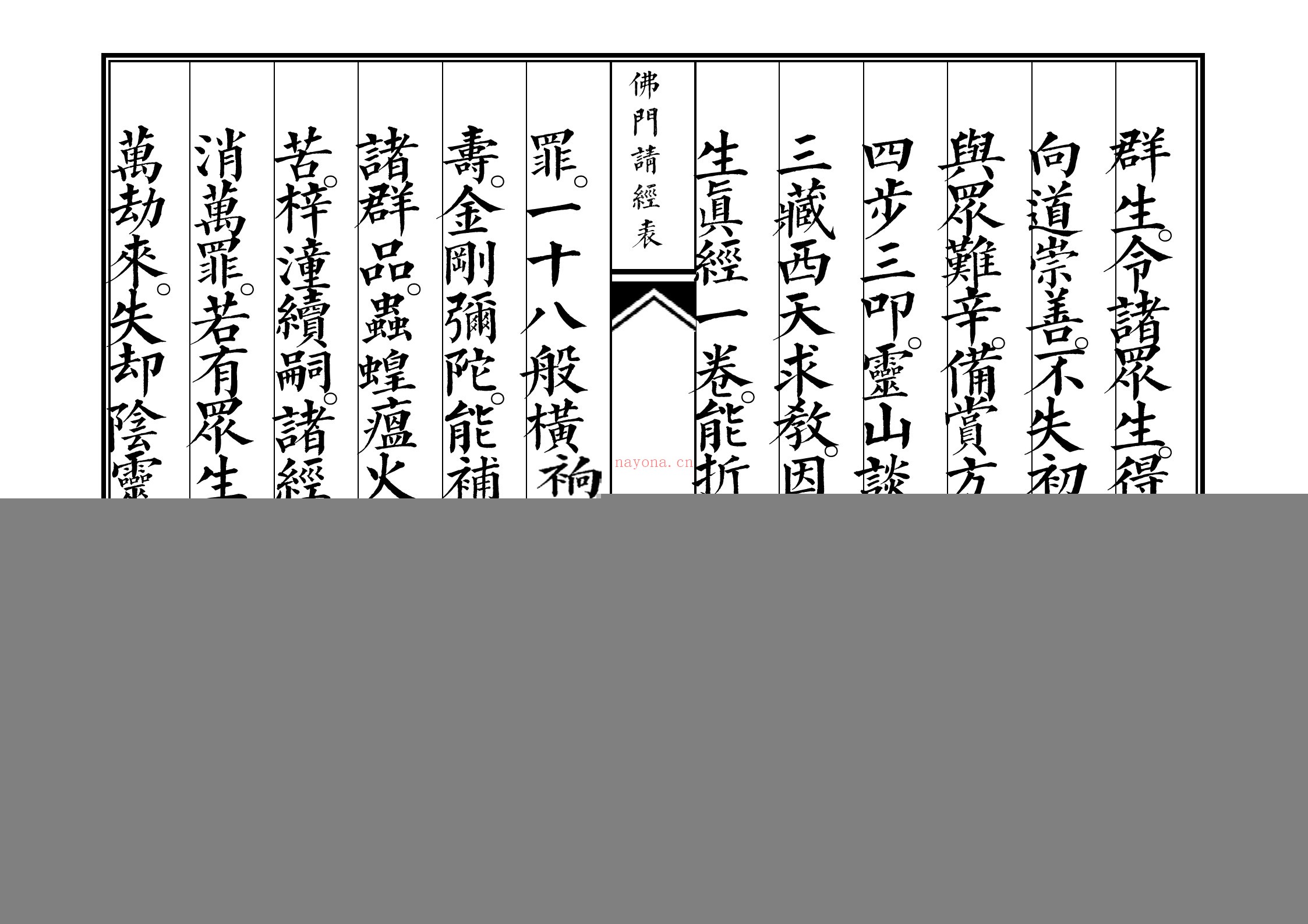 请经表