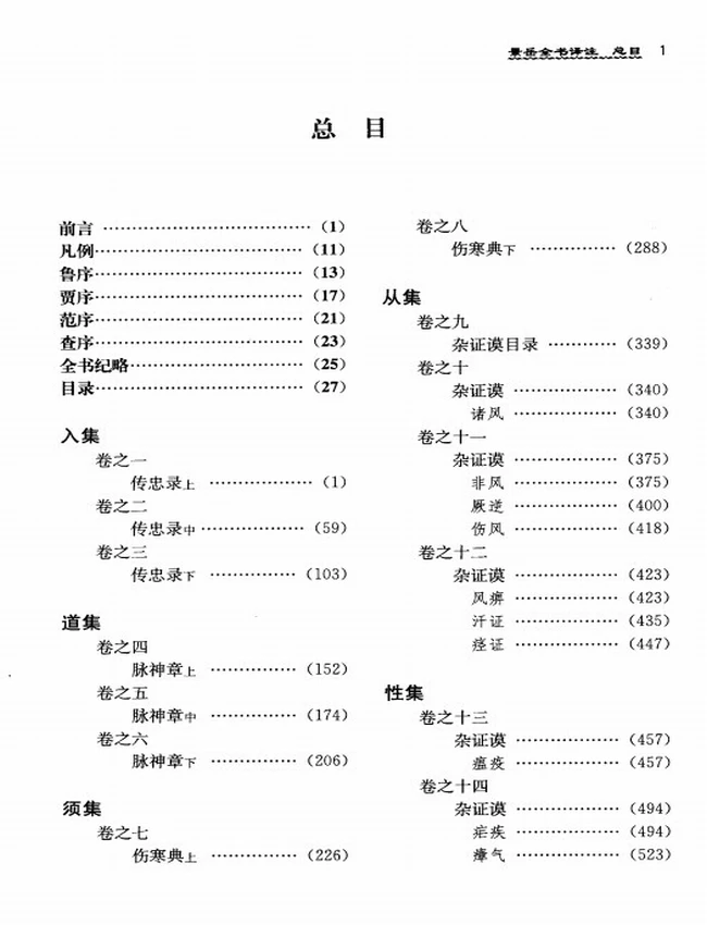 景岳全书译注 共6本