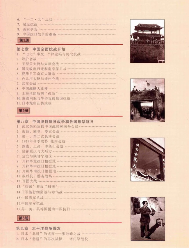 抗日战争图志 合集9本