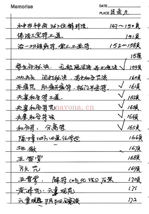 民间秘法华光法术笔记手稿64双页128页PDF