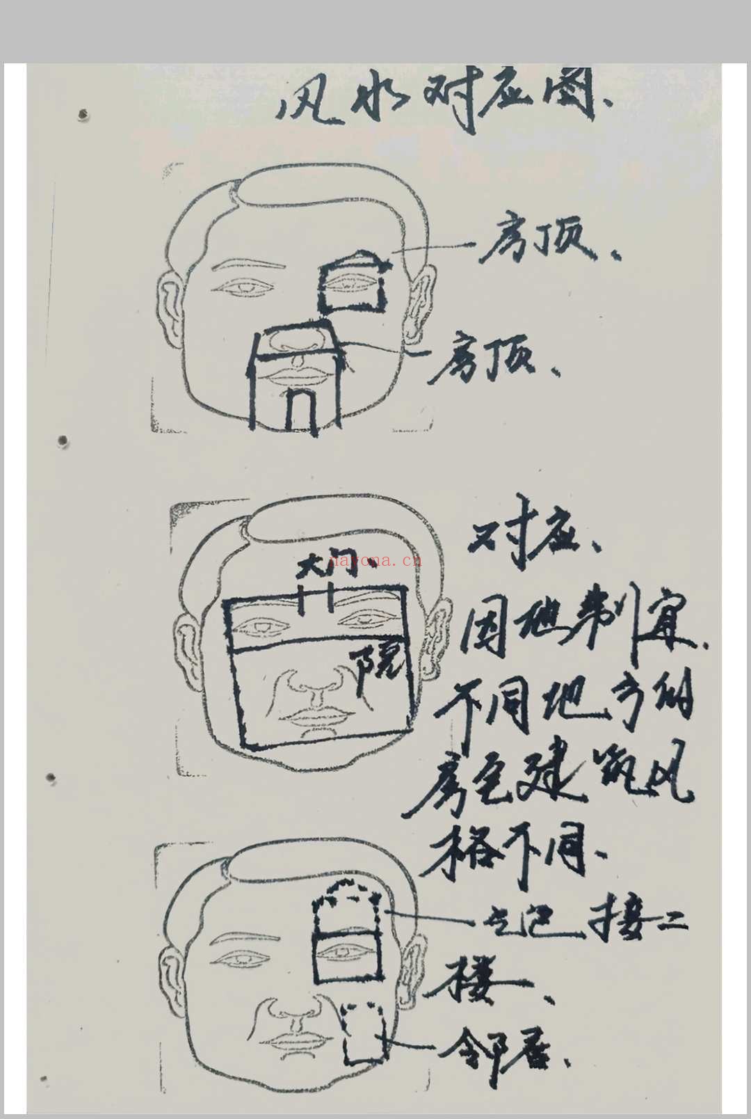 面相过三关秘笈笔记