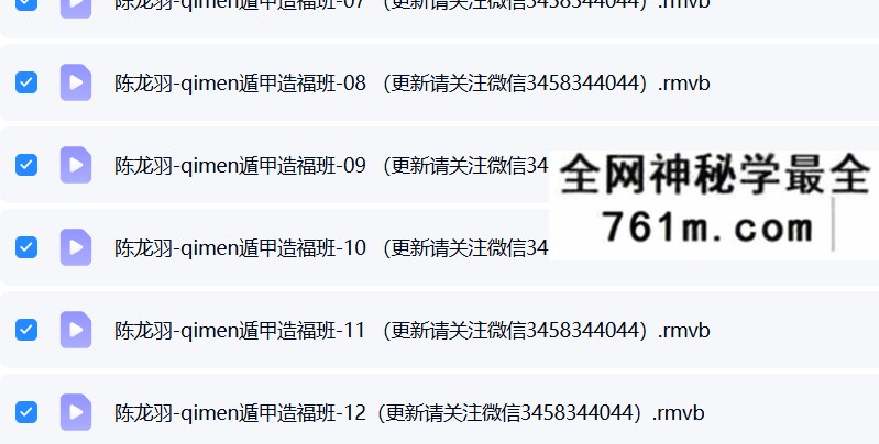 飞龙道人-陈龙羽-奇门遁甲造福班12集
