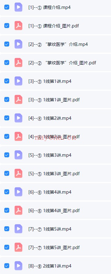 钱小兵掌纹医学合安堂23讲视频+课件 掌纹诊病