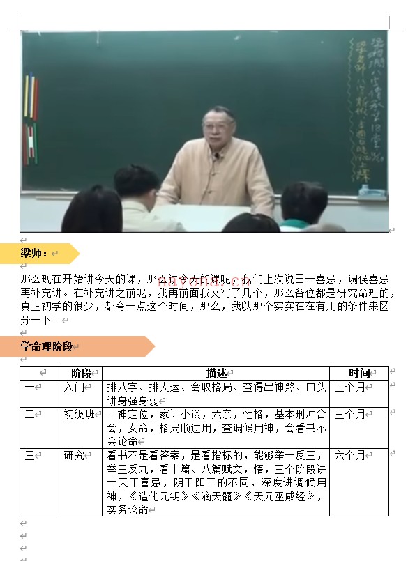 梁湘润大师命理传承班刘善仁笔记44份PDF 八字教程