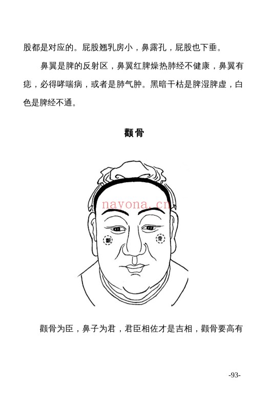 高栓祥面部信息167页PDF 面相教程