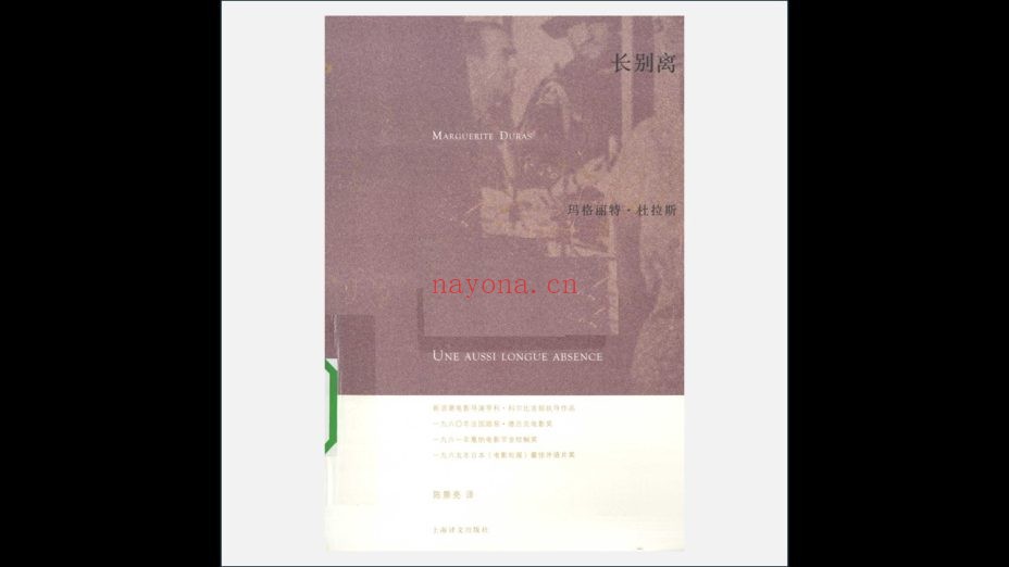 A03Ⅲ-014-002.《杜拉斯电影系列》全9册 上海译文出版社2010