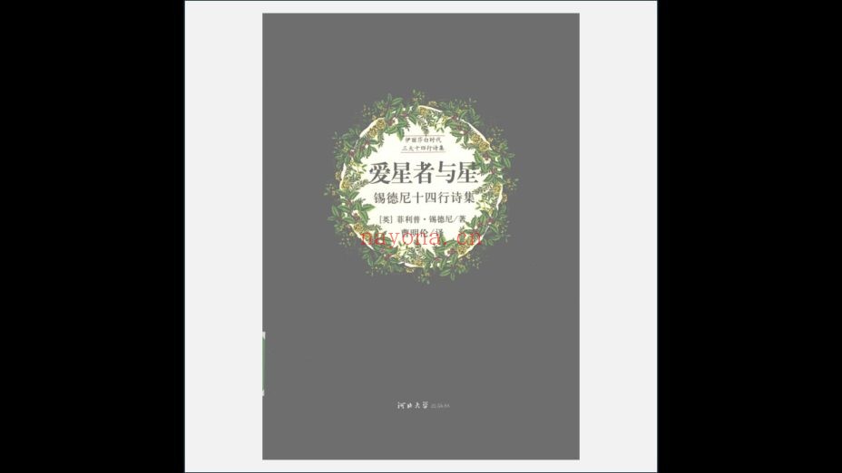A03Ⅲ-005.《伊丽莎白时代三大十四行诗集》全3卷 河北大学出版社2008