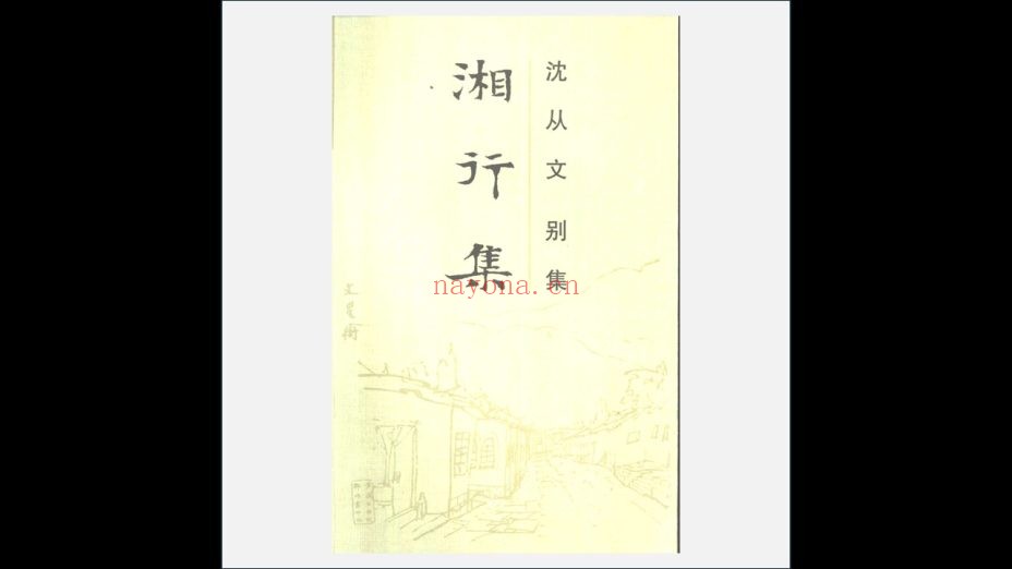 A03Ⅱ-034-003.《沈从文别集》全20卷 岳麓书社1992