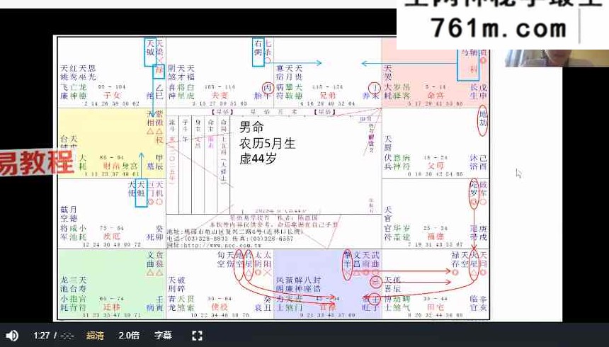 宛烨紫微斗数实战解析论盘课 视频3集