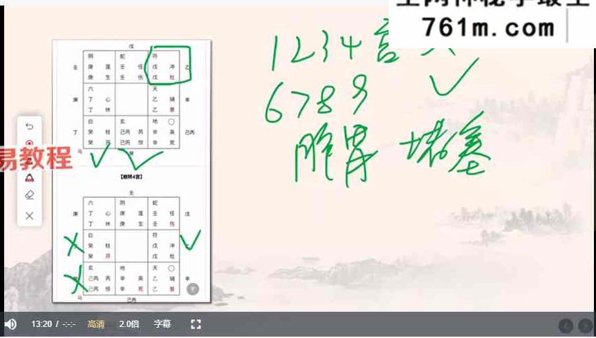 谦谦《奇门遁甲全阶教学课程视频》64集
