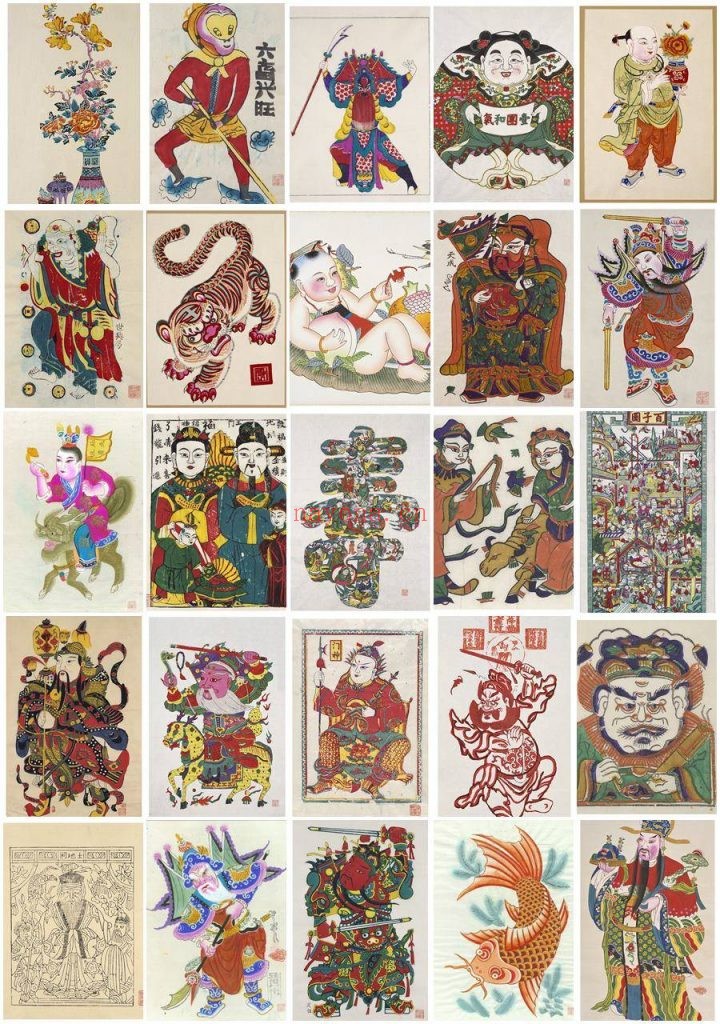 台北图书馆藏木版年画.666幅.普清.带书签 257.7M 爱古籍