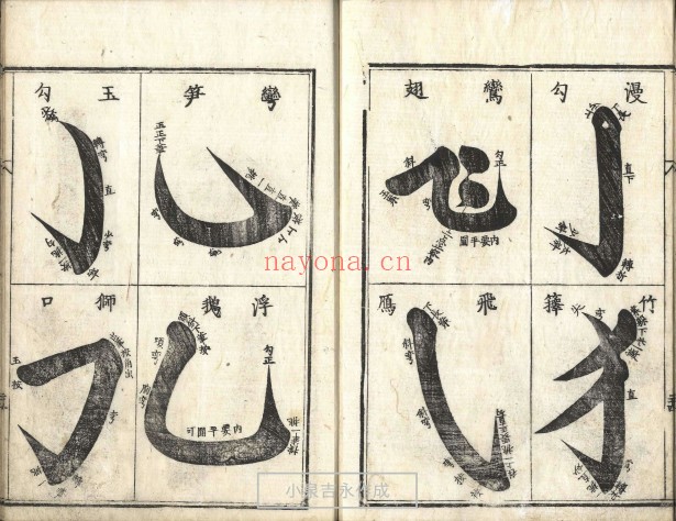 重刻内阁秘传字府.明.黄鏊辑.黄钺校.1664年.日本宽文四年翻刻隆庆本.彩色水印 219M 爱古籍