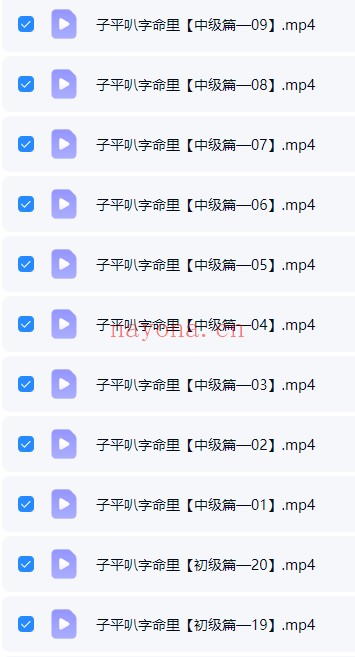 赵战胜子平八字初中级40集视频 八字教程