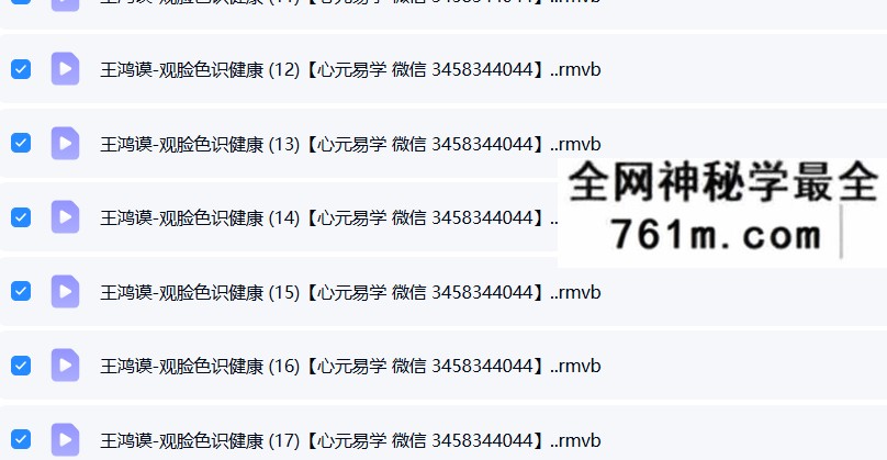 王鸿谟-观脸色识健康教程视频26级