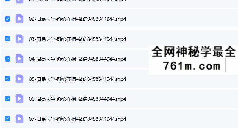 周易大学九龙道长 静心老师面相学40集