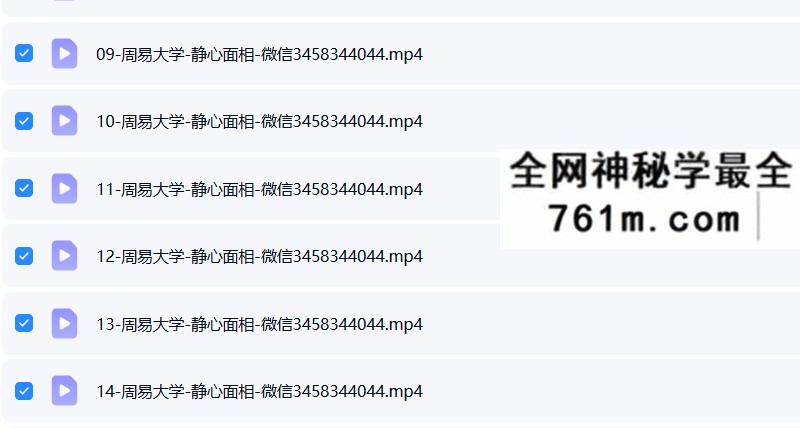 周易大学九龙道长 静心老师面相学40集