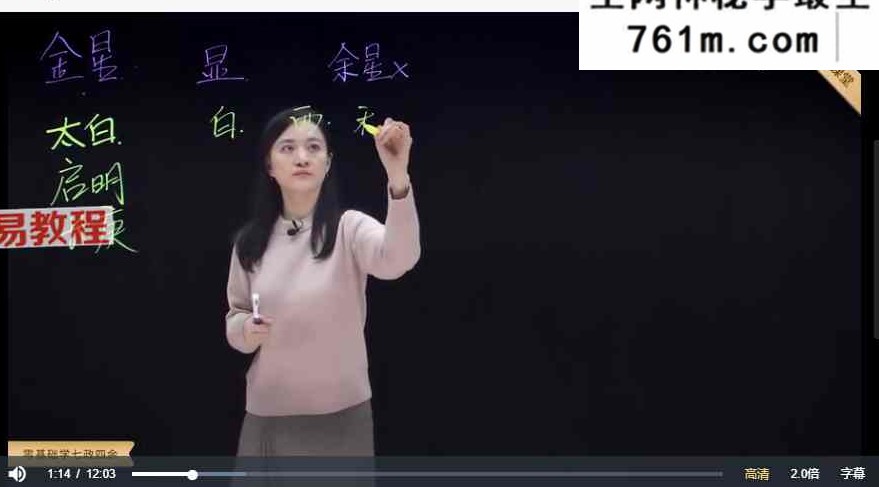 张荣淇零基础学七政四余 视频35集