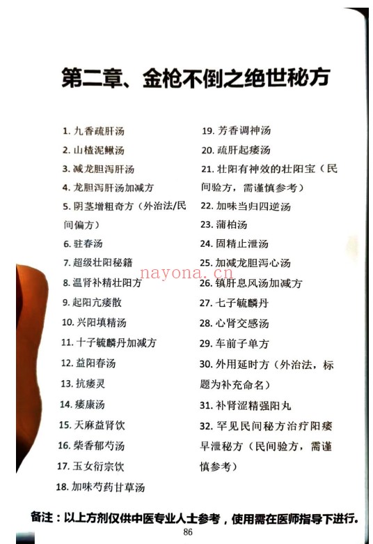 中医书籍金枪不倒之绝世秘方127页PDF 中医秘方