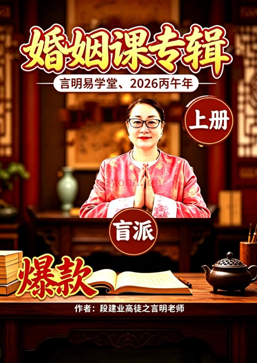 言明2026婚姻课专辑流年与八字作用应期上下册2本PDF