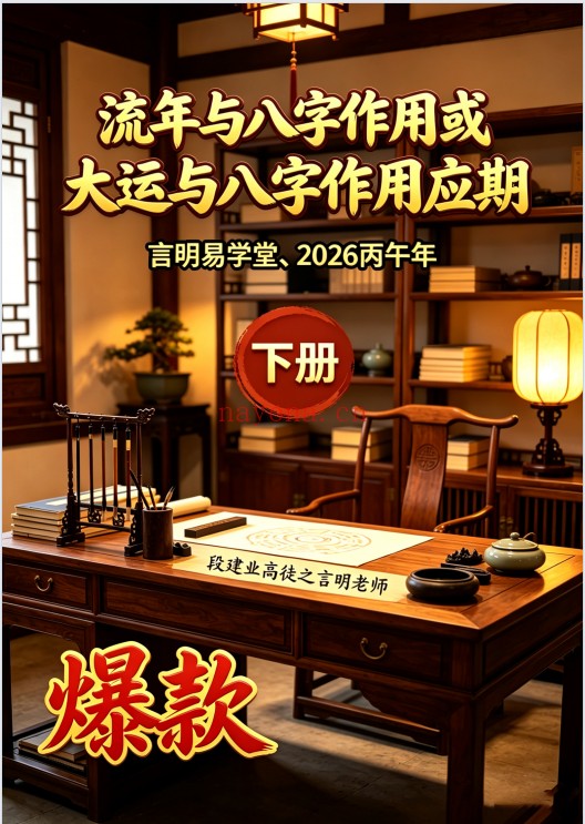言明2026婚姻课专辑流年与八字作用应期上下册2本PDF