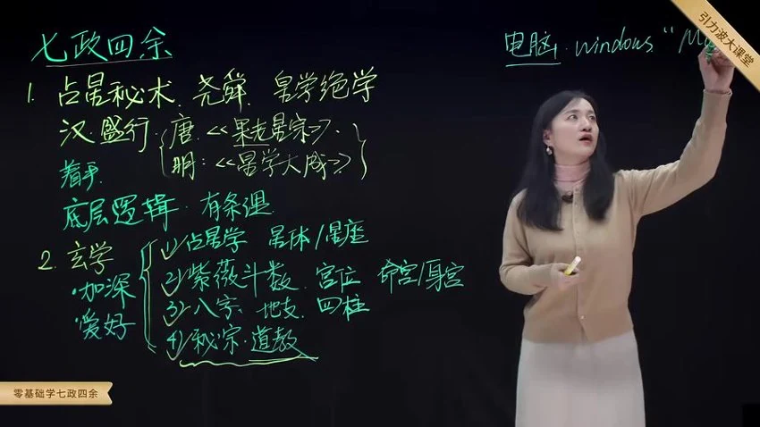《张荣淇零基础学七政四余》视频35集