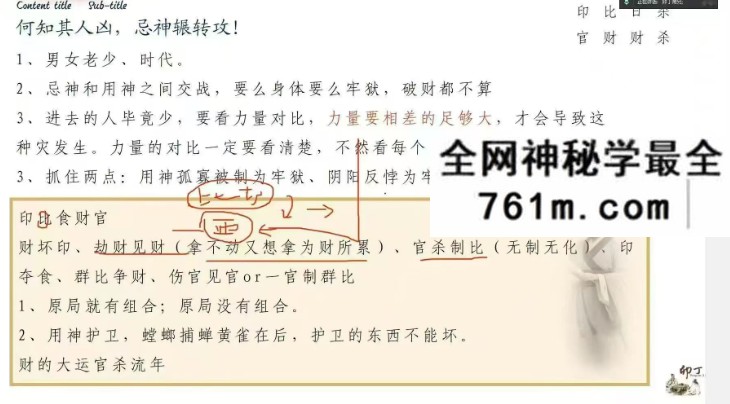 卯丁盲派八字高级班8集
