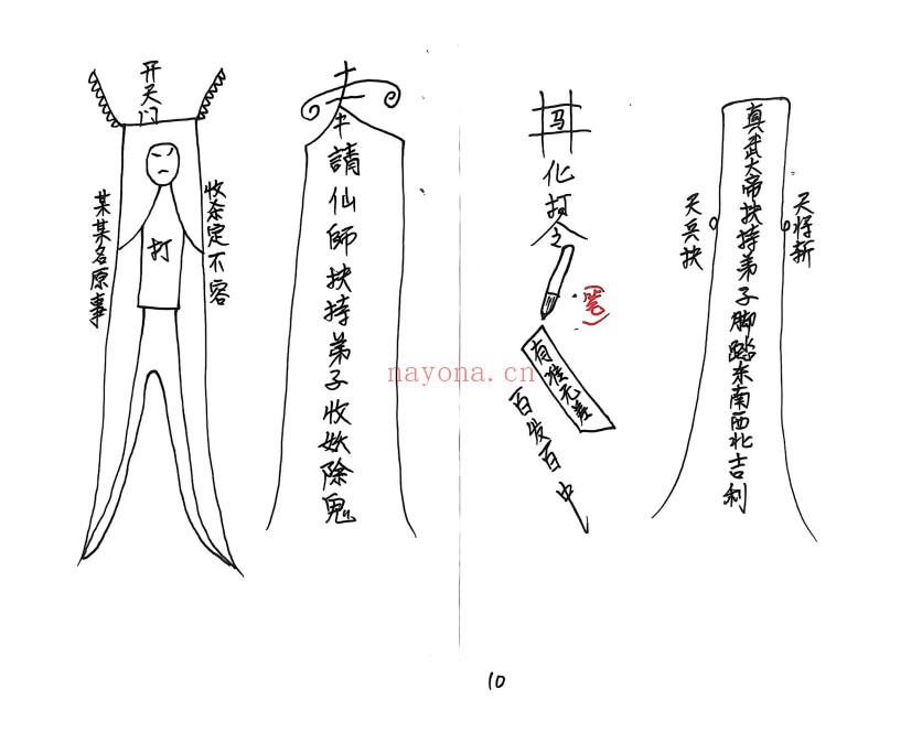 真武华光大帝日常授法记录51双页PDF 道家秘法