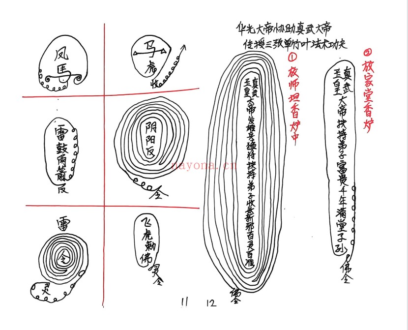 真武华光大帝日常授法记录51双页PDF 道家秘法