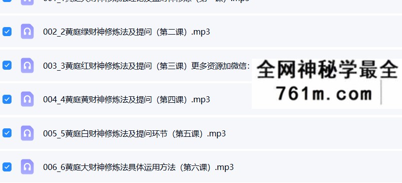 梁荫全 黄庭大财神招财课（传统文化活动）