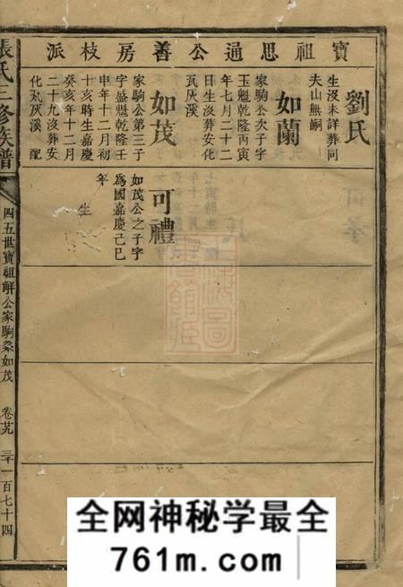张氏三修族谱
