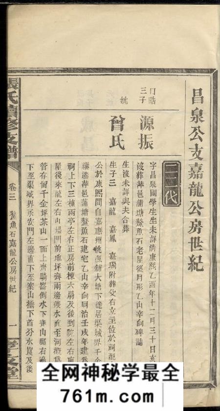 孝友堂张氏续修支谱