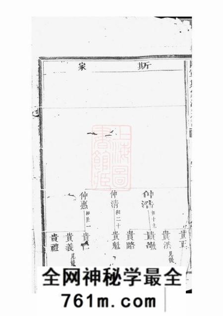 金华防军斯家派房谱不分卷