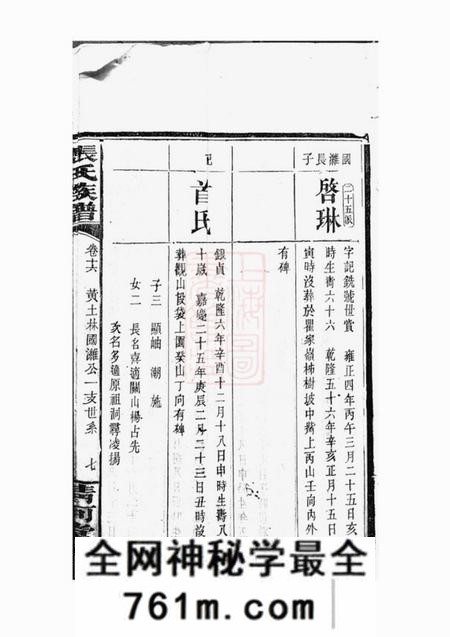 清河堂张氏族谱