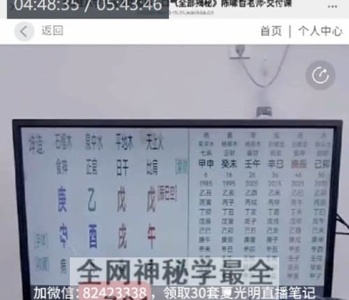 德啸老师 四柱八字大运流年思路一口气 全部揭秘视频1集5小时43分