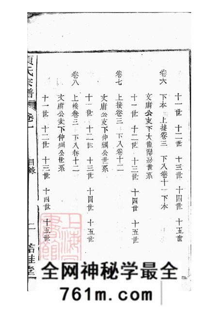安徽桐城培桂堂桐城项氏重修宗谱十三卷末一卷