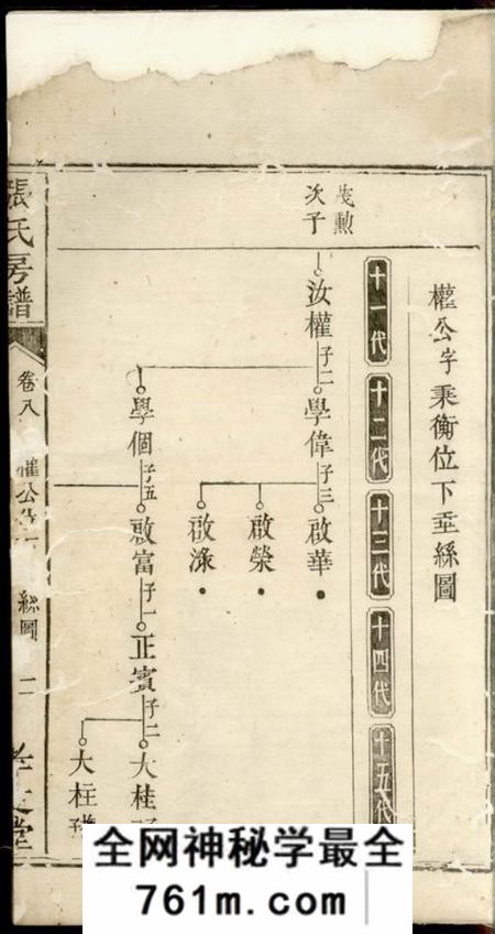 醴陵孝友堂醴邑蛇头张氏房谱