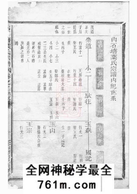松阳内石塘叶氏宗谱二卷