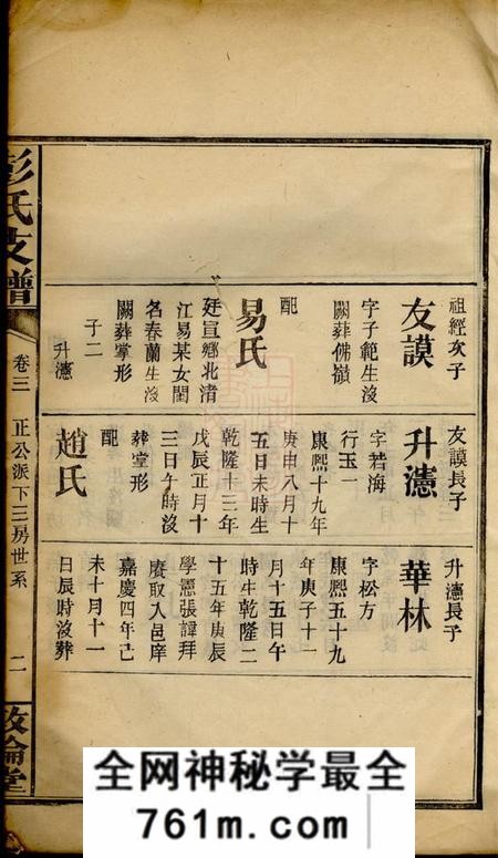 萍乡敦伦堂彭氏支谱十卷首一卷