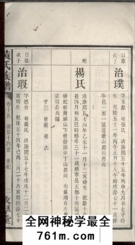 宁乡敦厚堂箭楼黄氏族谱