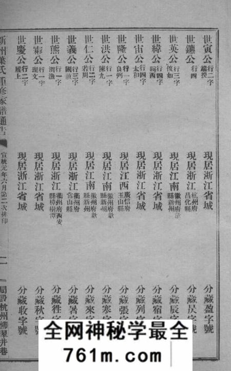 歙县新州叶氏重修家谱通告不分卷
