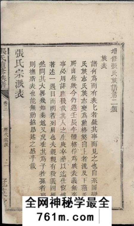 宁乡冠英堂张氏续修族谱