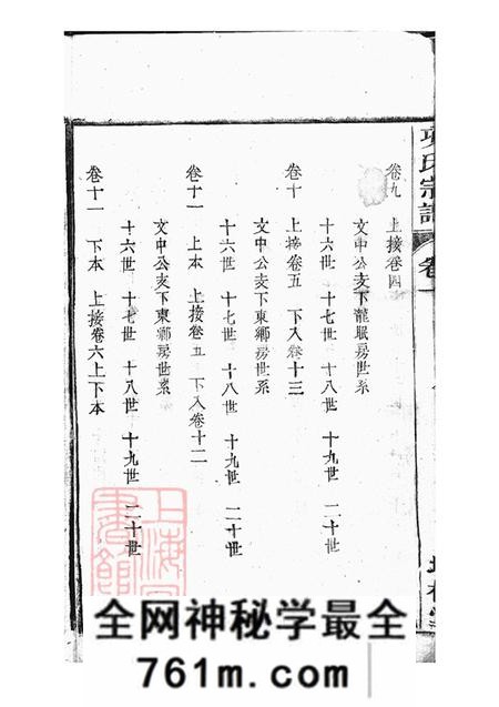 安徽桐城培桂堂桐城项氏重修宗谱十三卷末一卷