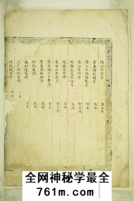 暨阳嵩山张氏谱牒一卷