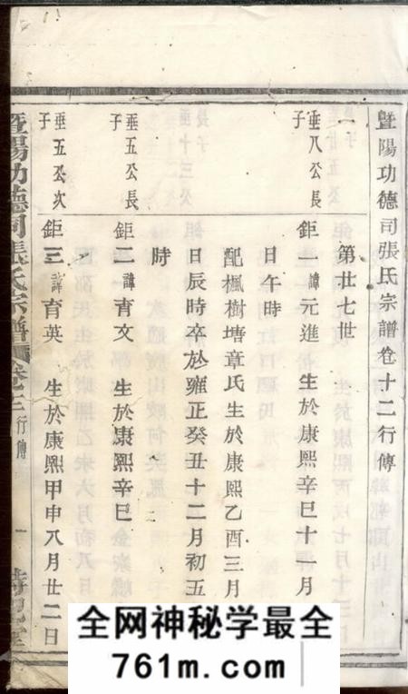 暨阳持纪堂暨阳功德司张氏宗谱