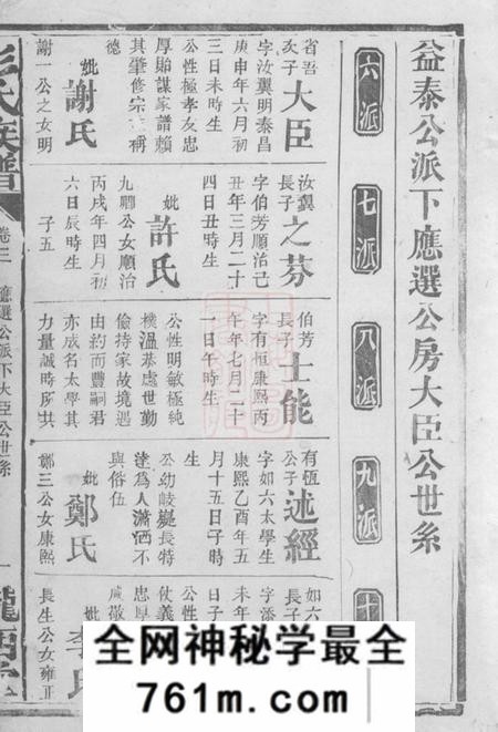 陇西堂彭氏族谱