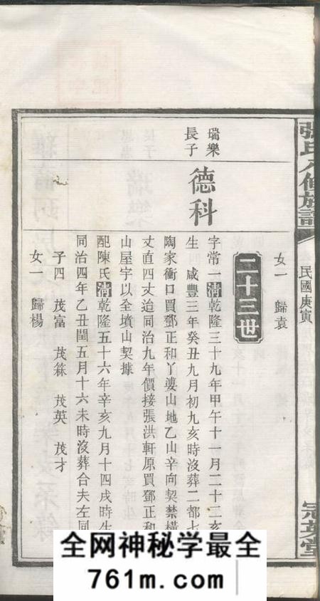 宁乡冠英堂张氏八修族谱十卷