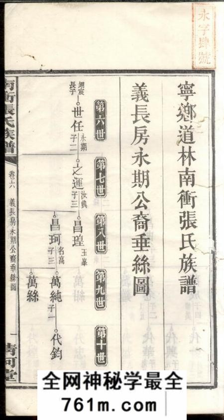 宁乡清河堂宁乡道林南冲张氏族谱