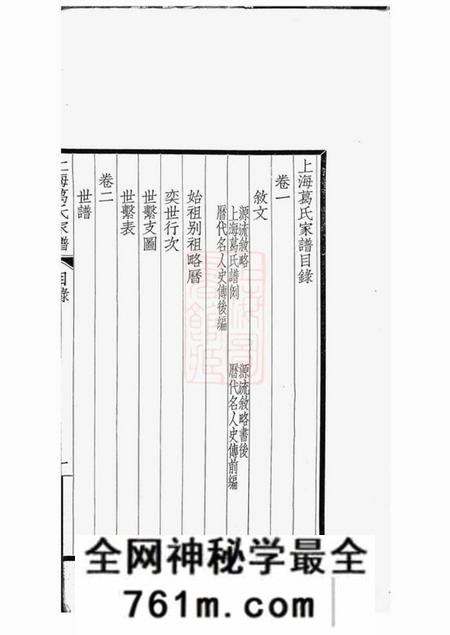 上海敬睦堂上海葛氏家谱三卷
