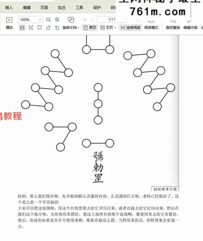 举祯 招财神灯术 视频+资料pdf